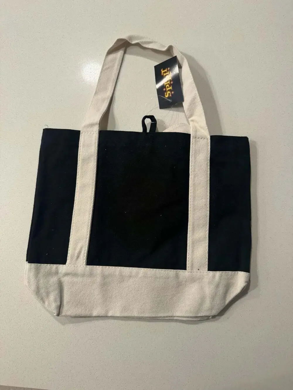 Spirit Halloween Coffin Mini Tote Bag Black White